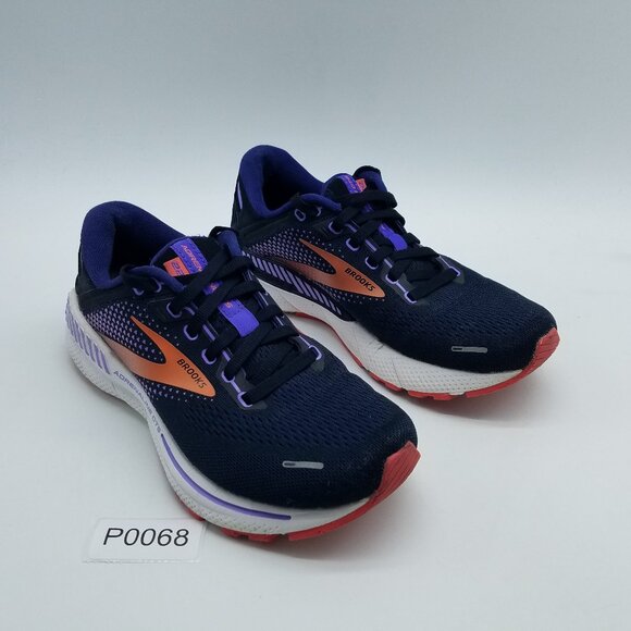 Brooks Adrenaline GTS 22 Women's Size 7 B (Medium) Running Shoes Navy Blue - Picture 1 of 14